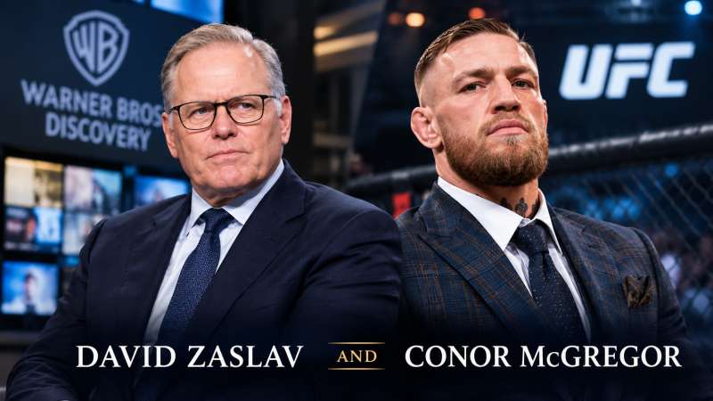 David Zaslav and Conor McGregor